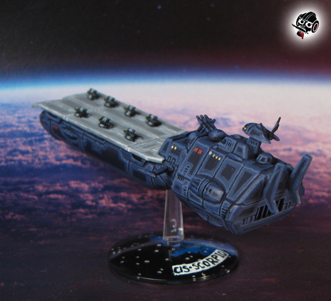 Star Blazers Space Ship Yamato Gamilon Carrier from Bandai painted by Neldoreth - An Hour of Wolves & Shattered Shields