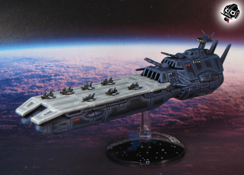 Star Blazers Space Ship Yamato Gamilon Carrier from Bandai painted by Neldoreth - An Hour of Wolves & Shattered Shields