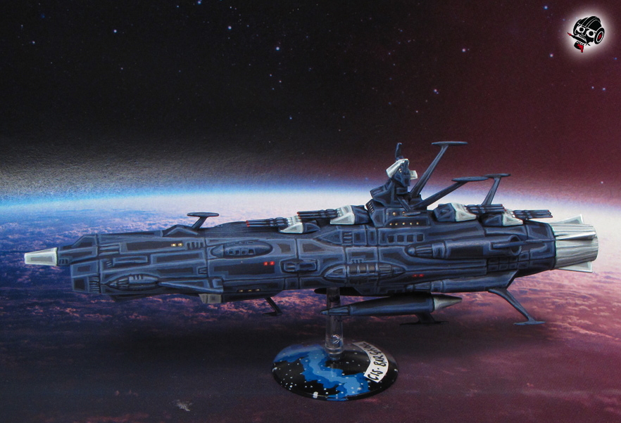 Star Blazers Space Ship Yamato Battleship Andromeda from Bandai painted by Neldoreth - An Hour of Wolves & Shattered Shields