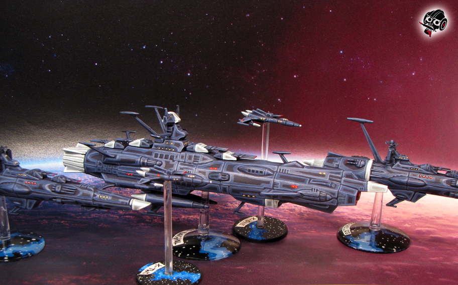 Star Blazers Space Ship Yamato andromeda from Bandai painted by Neldoreth - An Hour of Wolves & Shattered Shields