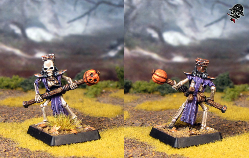 Skeleton Magician from Heartbreaker Miniatures painted by Neldoreth - An Hour of Wolves & Shattered Shields Skeleton Magician from Heartbreaker Miniatures painted by Neldoreth - An Hour of Wolves & Shattered Shields