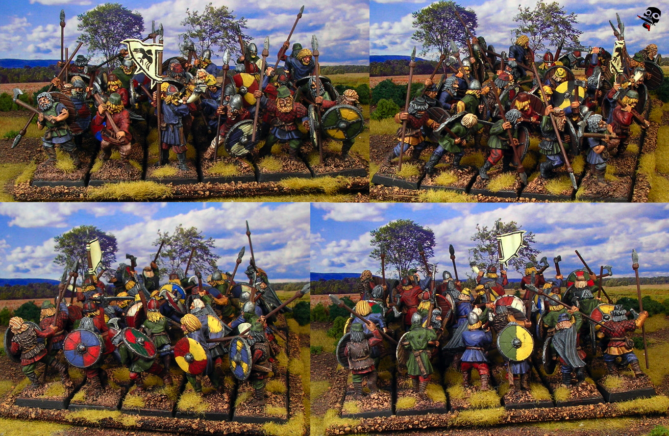 Viking bondi from Old Glory and Gripping Beast painted by Neldoreth - An Hour of Wolves & Shattered Shields