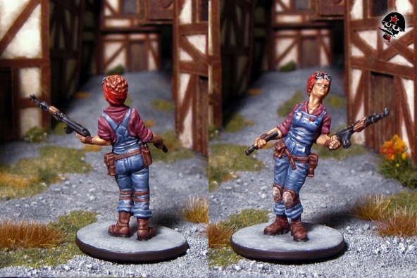 Louise, Zombicide survivor from Cool Mini or Not painted by Neldoreth - An Hour of Wolves & Shattered Shields