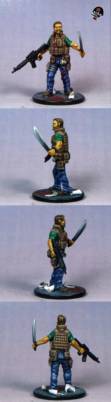 Raoul, Zombicide survivor from Cool Mini or Not painted by Neldoreth - An Hour of Wolves & Shattered Shields