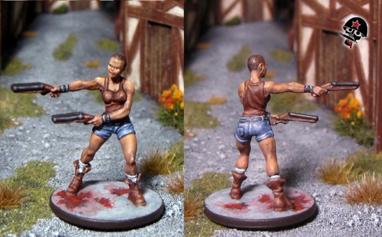 Shannon, Zombicide survivor from Cool Mini or Not painted by Neldoreth - An Hour of Wolves & Shattered Shields