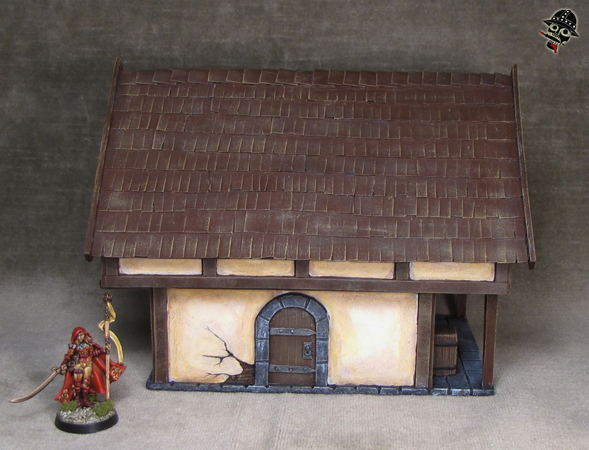 Medieval haunted halloween house - Scratch built by Neldoreth - An Hour of Wolves & Shattered Shields