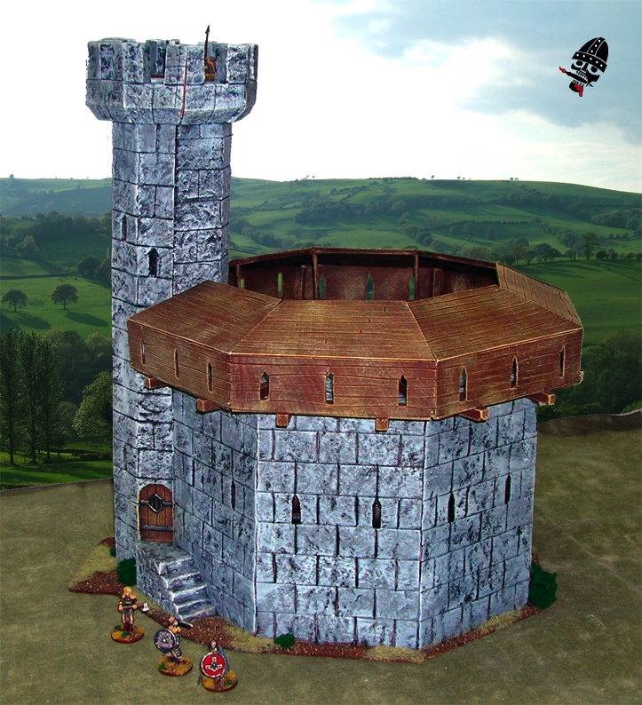 Medieval Tower from Scratch built by Neldoreth painted by Neldoreth - An Hour of Wolves & Shattered Shields